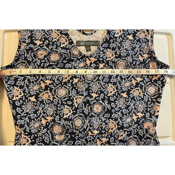 Title Nine Double Dare Stretch Knit Dress Romper in Tabriz Print Women’s Medium - Picture 9 of 11